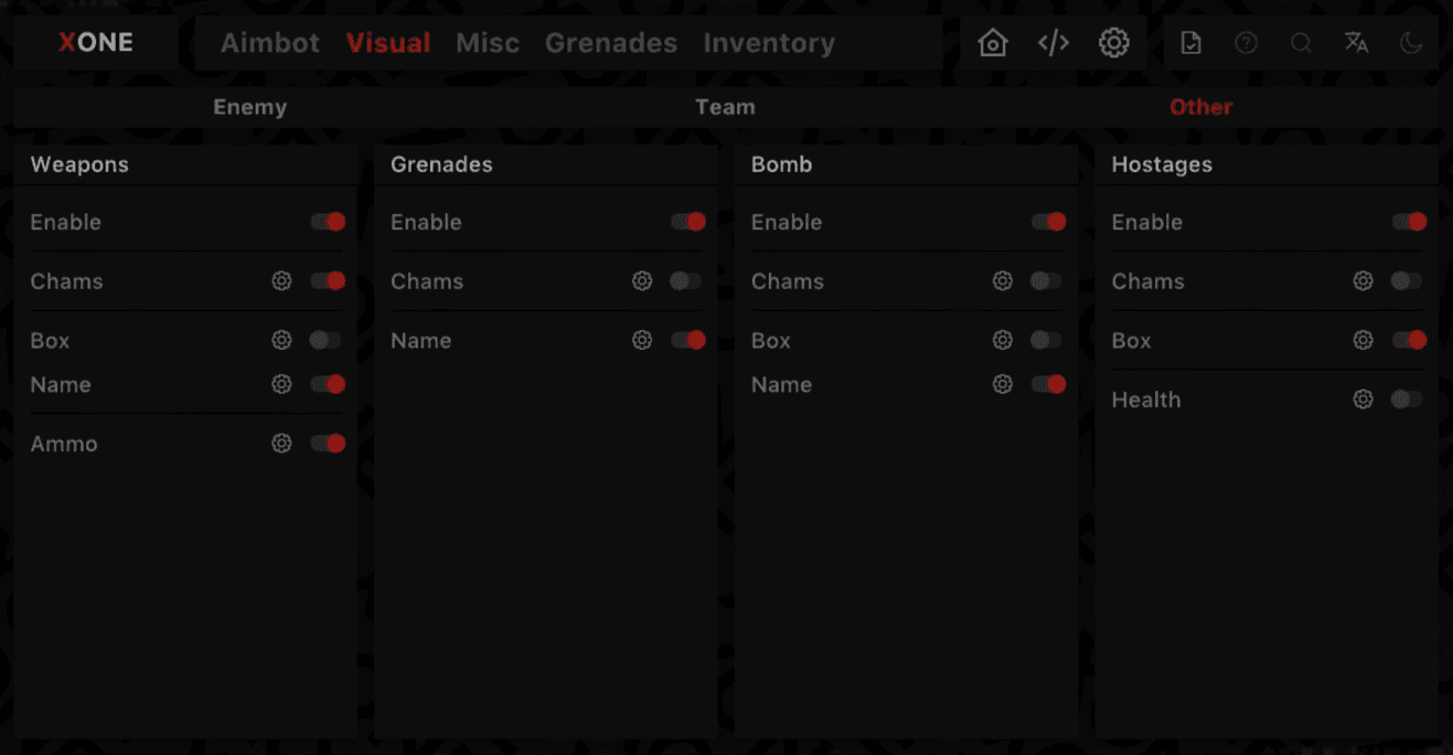 Xone Visual Page
